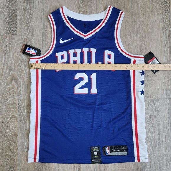 Philadelphia 76ers Joel Embiid Nike Swingman Jersey Men's Size Large - Picture 11 of 11